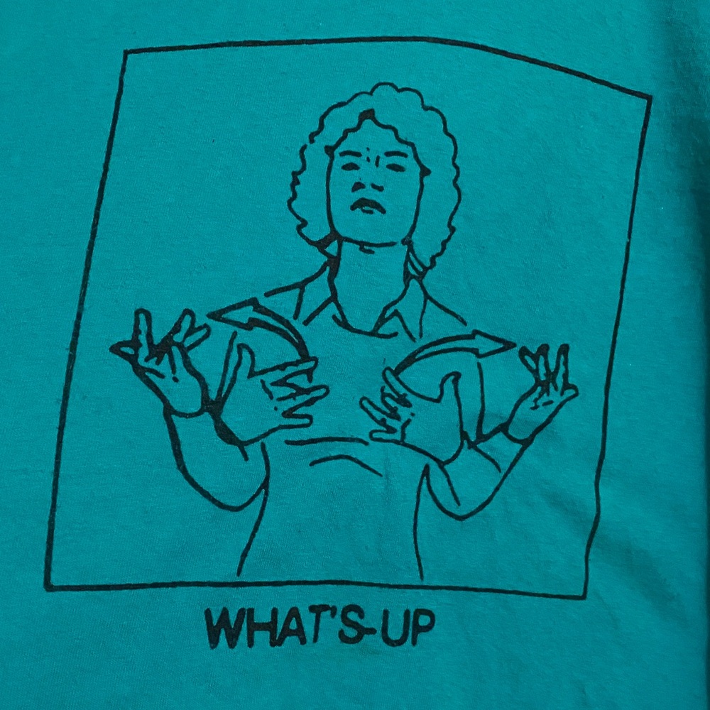Retro WHATS UP Cropped Tank Top
